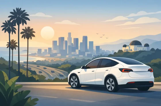 Tesla Model Y Rental for a Better LA Escape