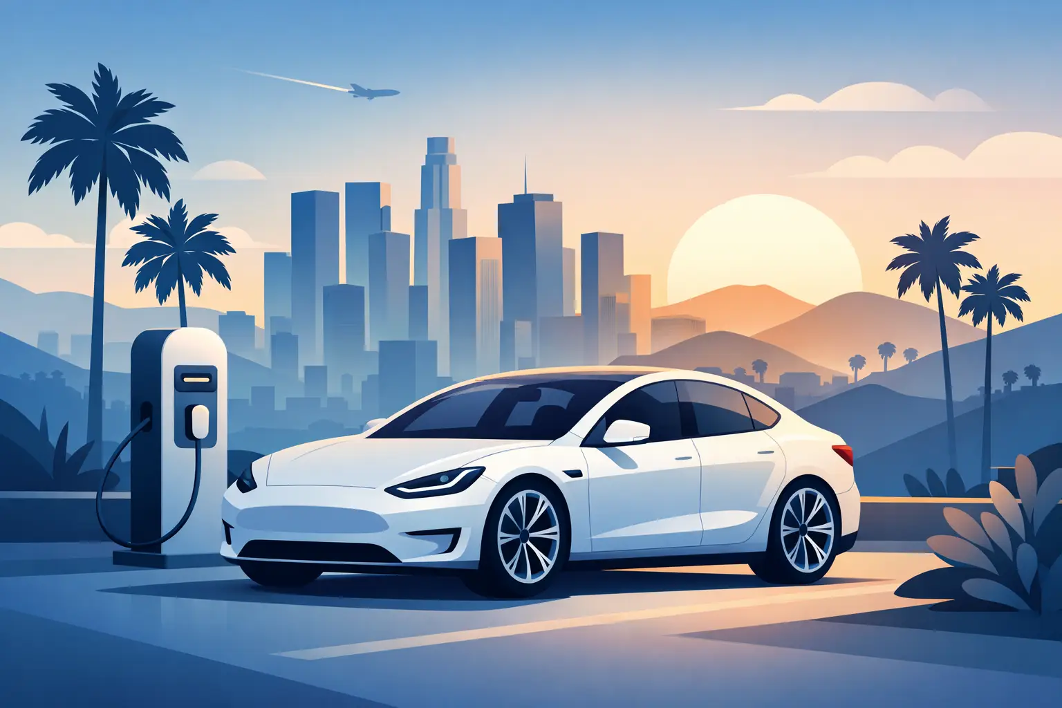 Luxury Electric Car Rental for Los Angeles