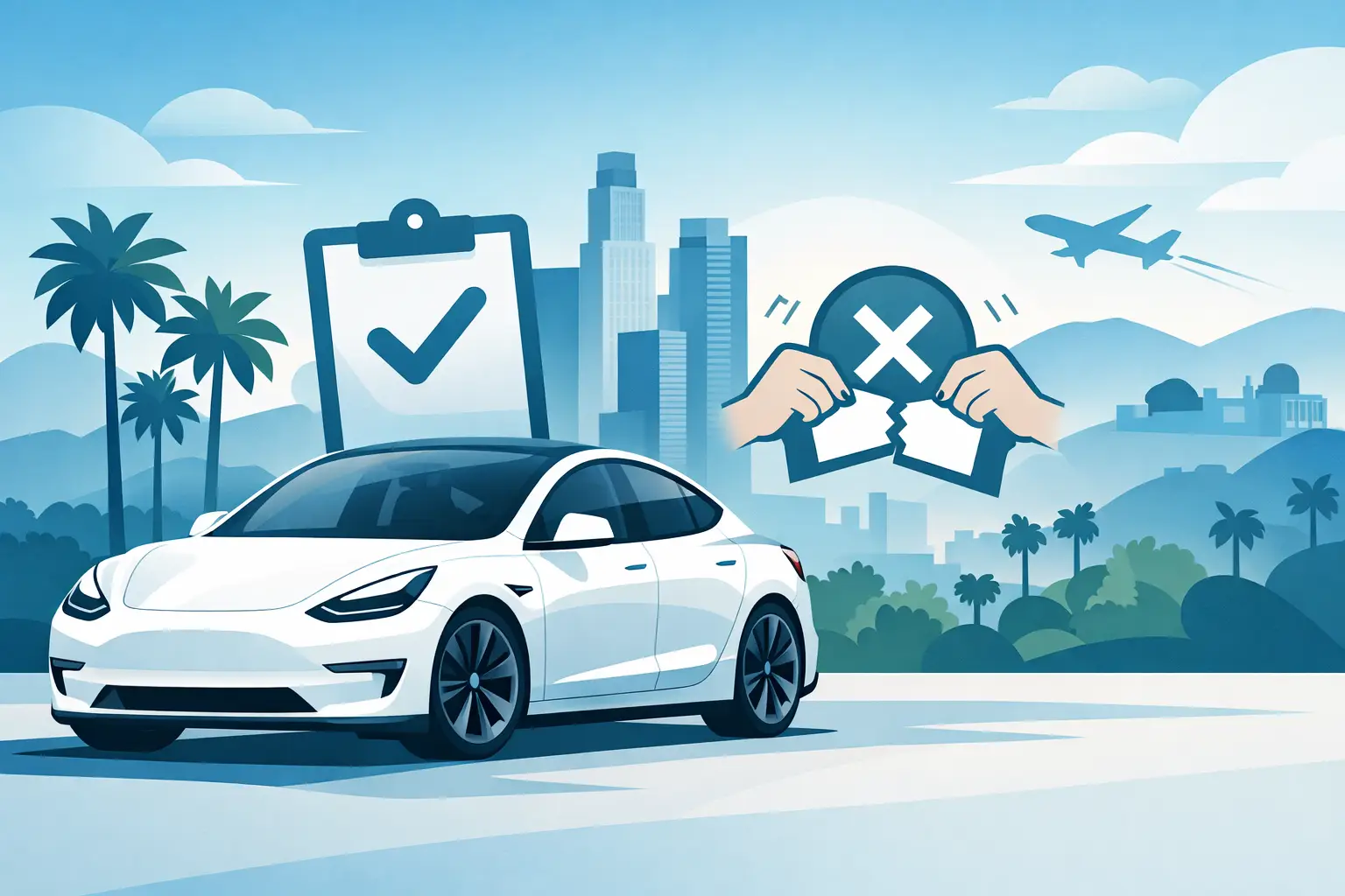 Tesla Rental Free Cancellation in Los Angeles