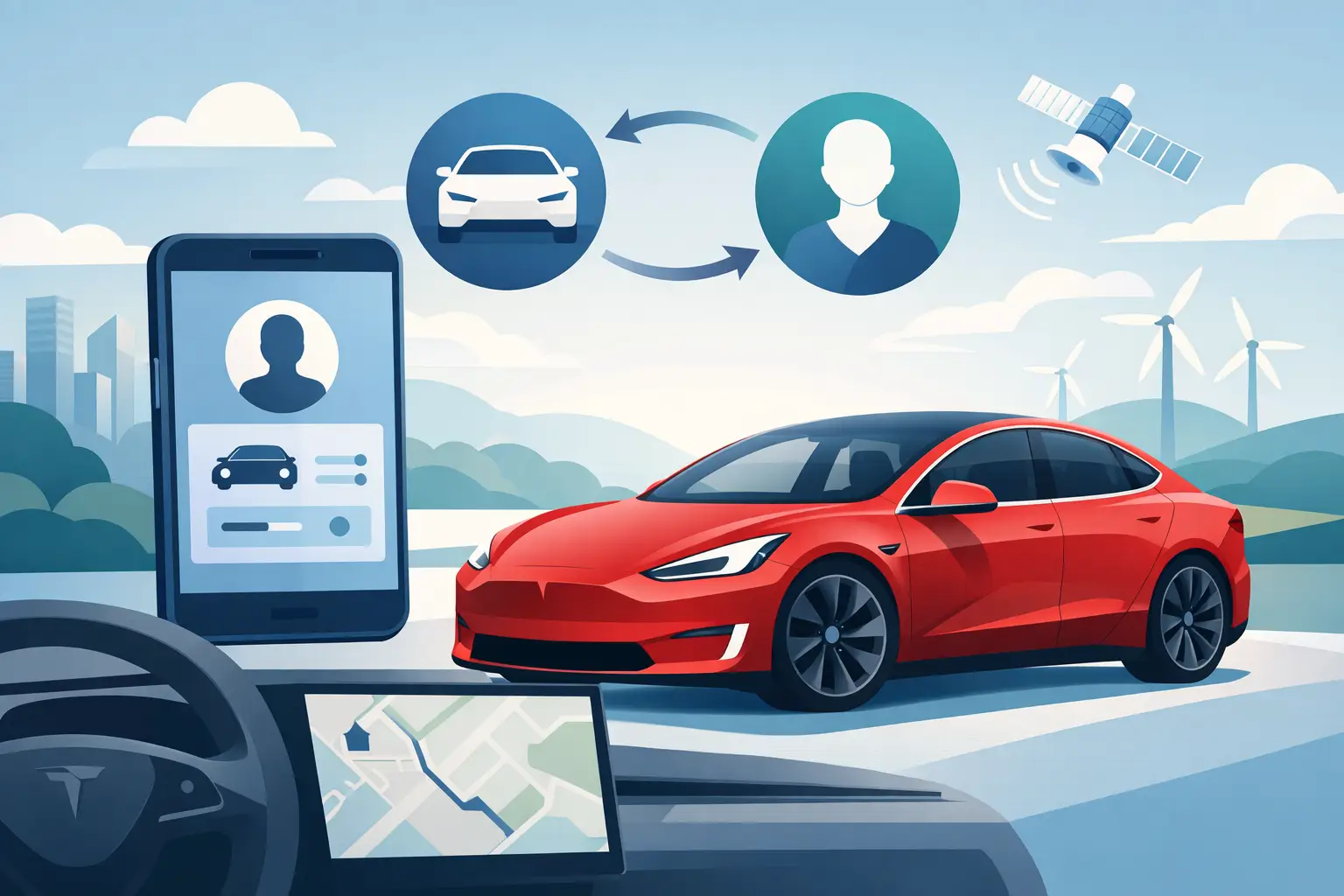 Tesla Rental Profile Sync for a Better Drive
