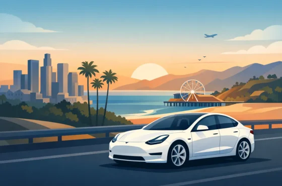 Tesla Rental Unlimited Miles for LA Getaways