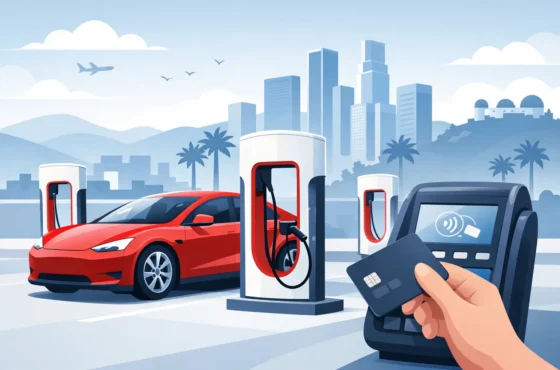 Tesla Supercharger Payment for Los Angeles Rentals