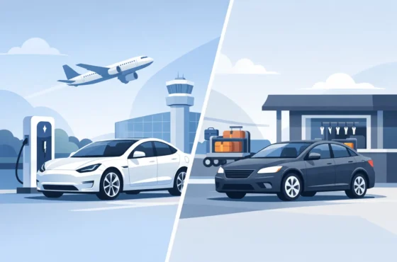 Tesla Versus Traditional Airport Rentals