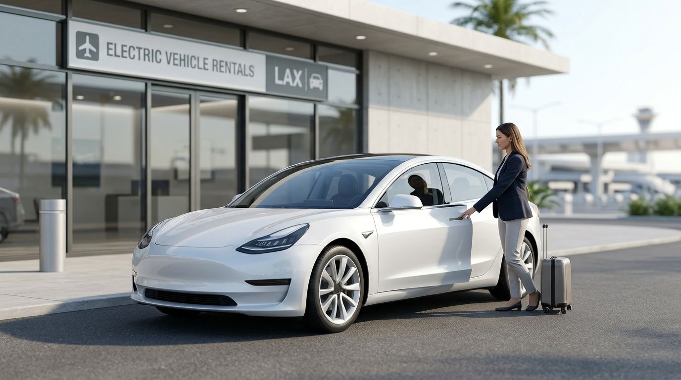 Best Tesla rental services near LAX airport in 2026
