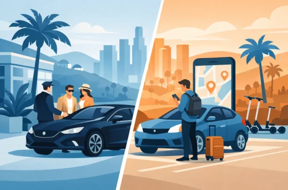 Concierge Rentals Versus Car Sharing for LA Trips
