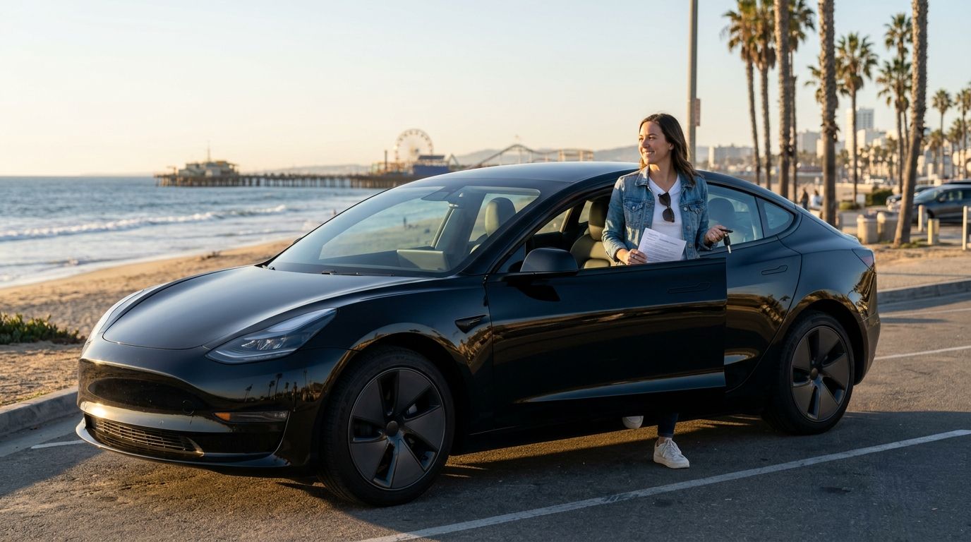 How much does it cost to rent a Tesla in Los Angeles in 2025?