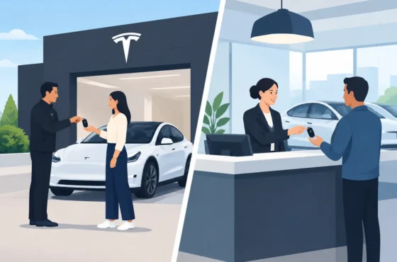 Tesla Delivery Versus Rental Counter: What Changes