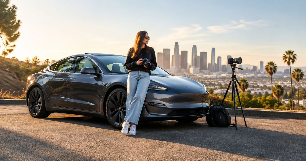 Tesla rental for content creators in LA: complete 2026 guide