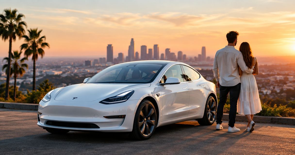 Tesla rental for honeymooners in Los Angeles: complete 2026 guide