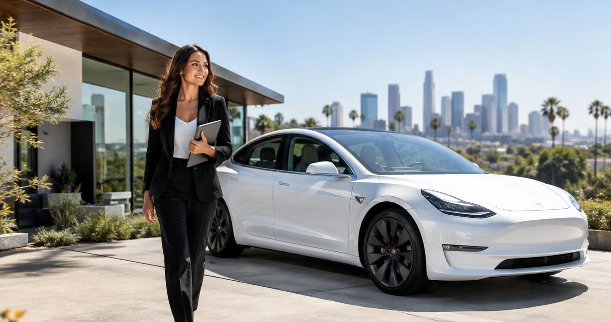 Tesla rental for real estate agents in LA: complete 2026 guide