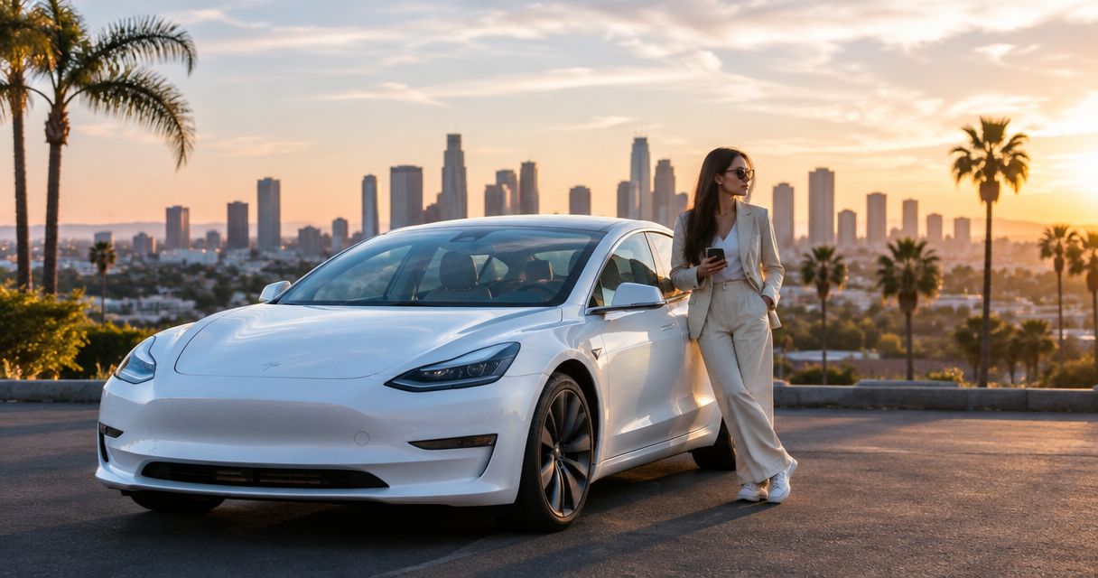 Best long-term Tesla rental companies in Los Angeles 2026
