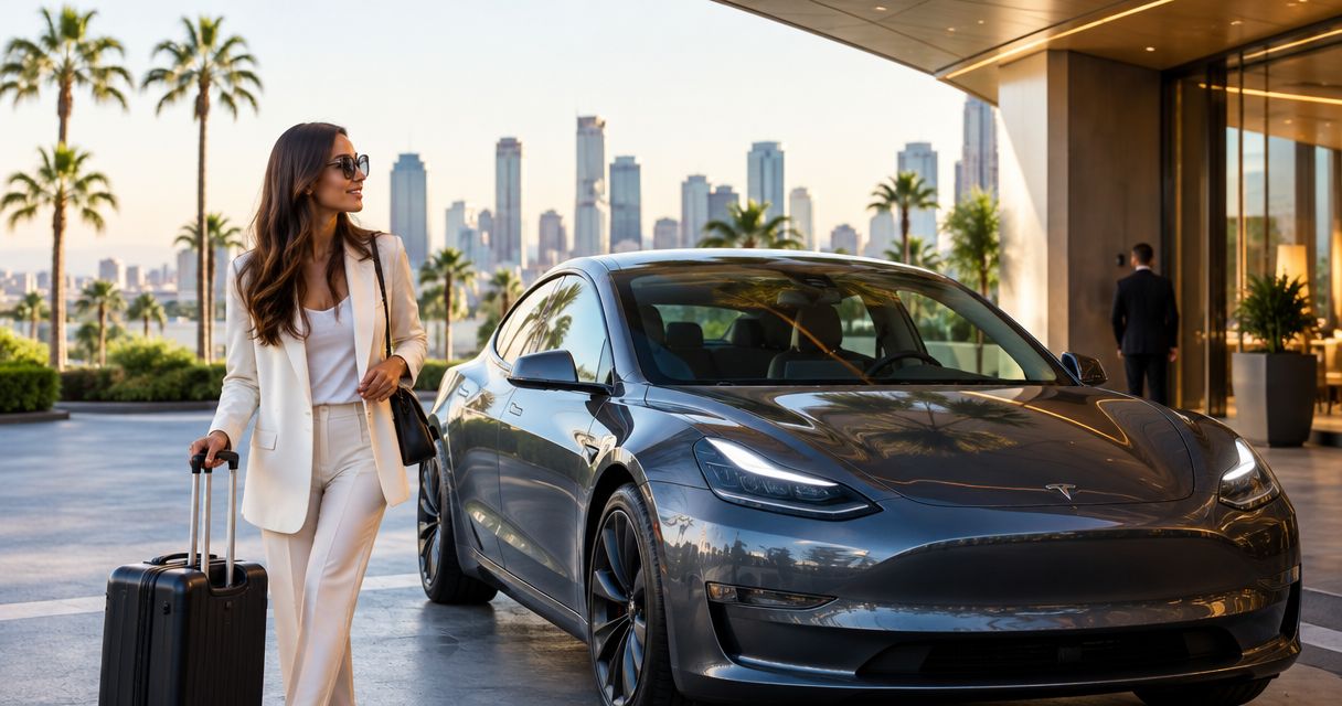 Best Tesla rental companies for LA hotel guests in 2026