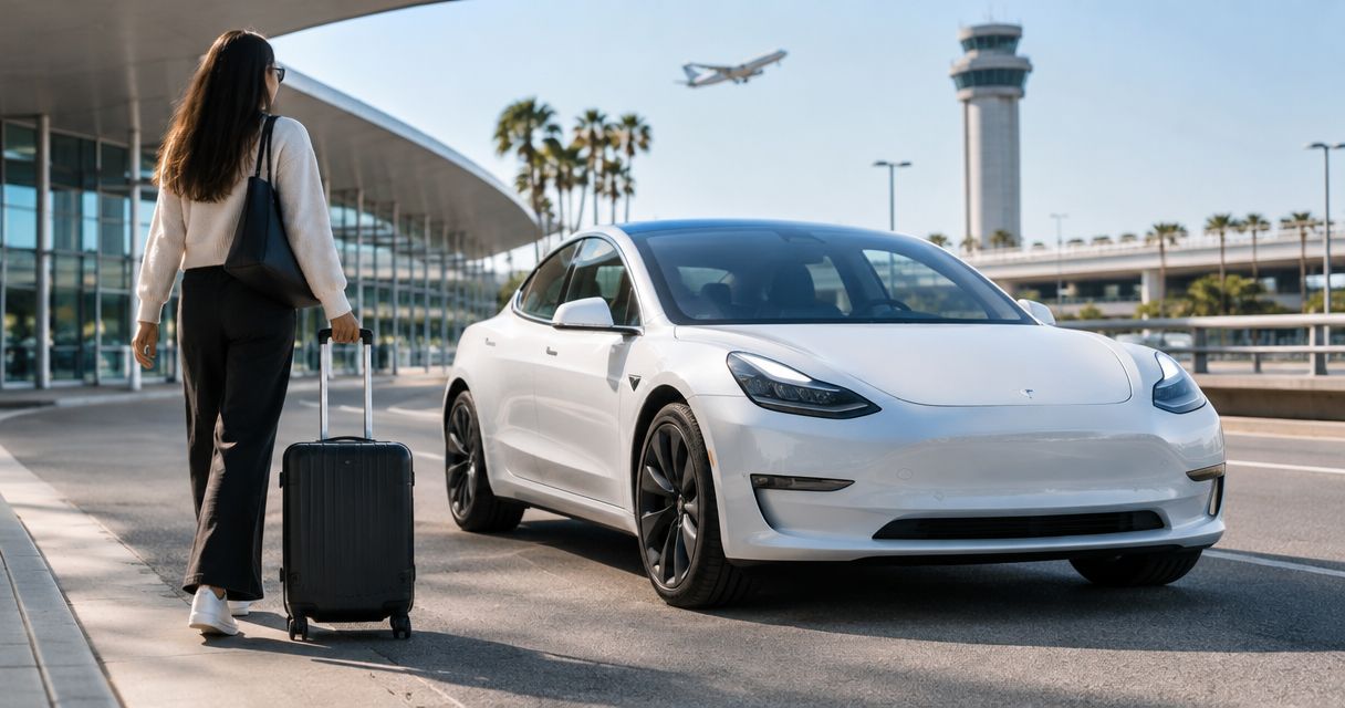 Can you book a same-day Tesla rental near LAX?