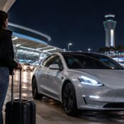 Can you pick up a Tesla rental at LAX after midnight?