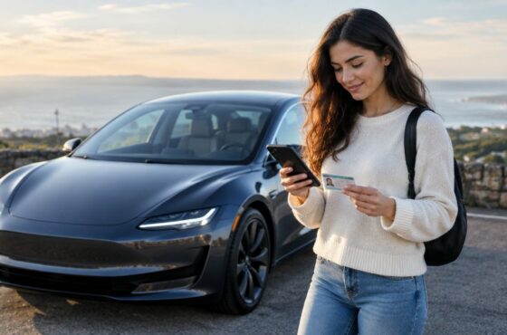Can you rent a Tesla in the US with a foreign driver’s license?