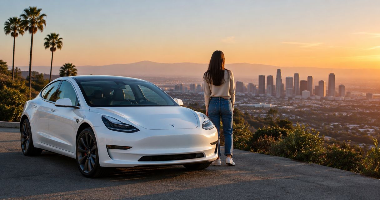 Can you rent a Tesla one-way from LA to another city?