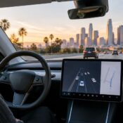 Can you rent a Tesla with FSD in Los Angeles?