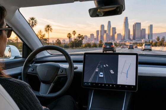 Can you rent a Tesla with FSD in Los Angeles?