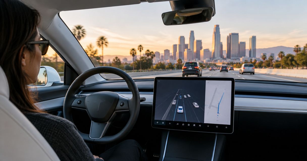 Can you rent a Tesla with FSD in Los Angeles?