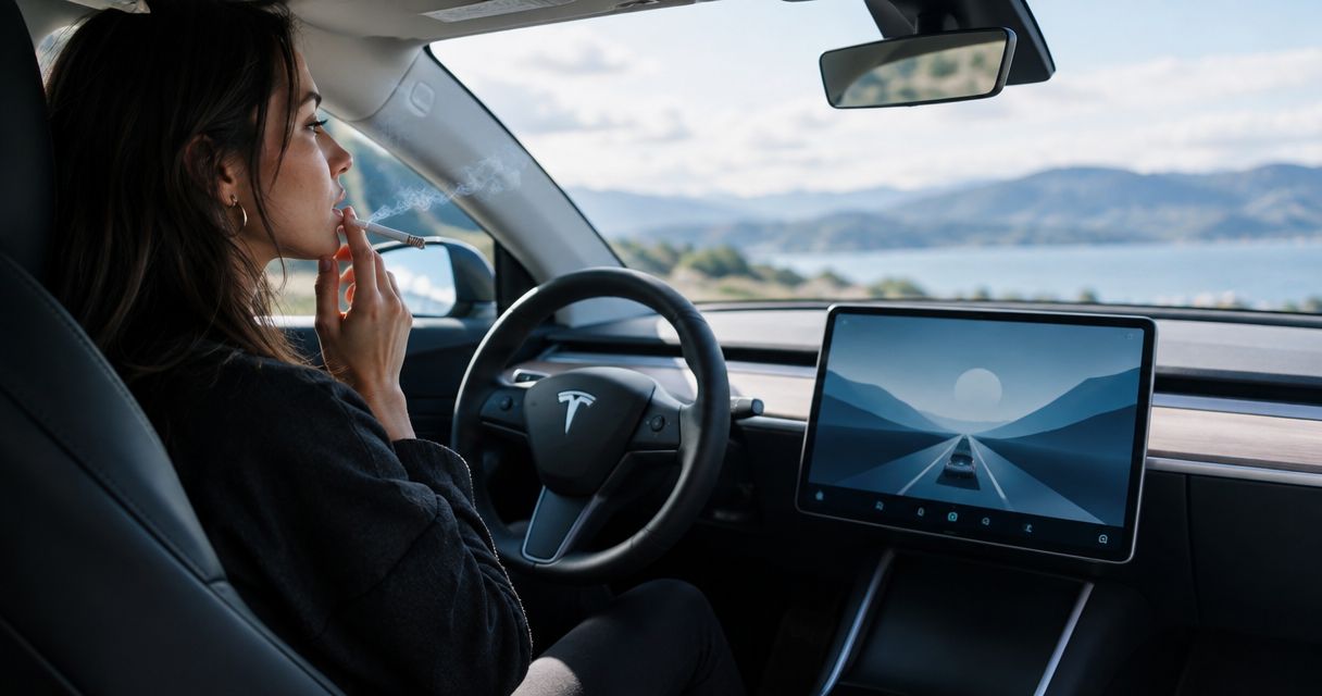 Can you smoke in a rented Tesla?