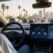 Can you use Full Self-Driving on a rented Tesla in LA traffic?