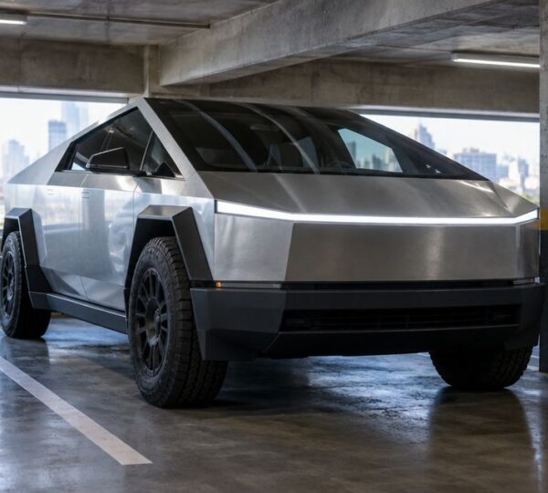 Does a rented Cybertruck fit in a standard LA parking garage?