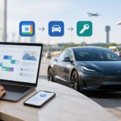 Google Calendar to Tesla rental pickup: complete 2026 workflow