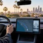 How to connect Tesla navigation to your Los Angeles itinerary