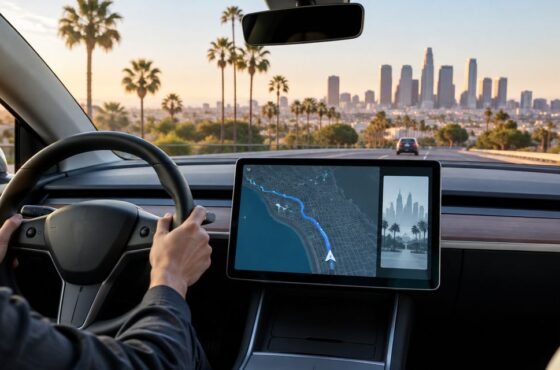 How to connect Tesla navigation to your Los Angeles itinerary