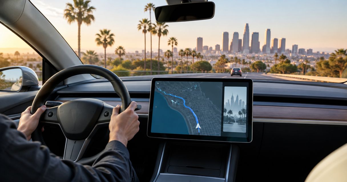 How to connect Tesla navigation to your Los Angeles itinerary