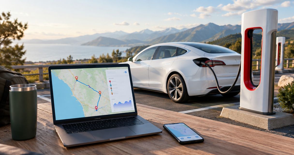 How to connect Tesla Superchargers to your road trip route planner
