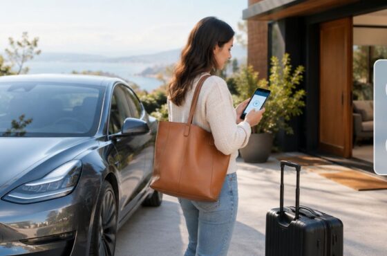 Tesla rental delivery Airbnb check-in: Plan first | 2026