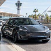 Is curbside Tesla delivery available at LAX terminals?
