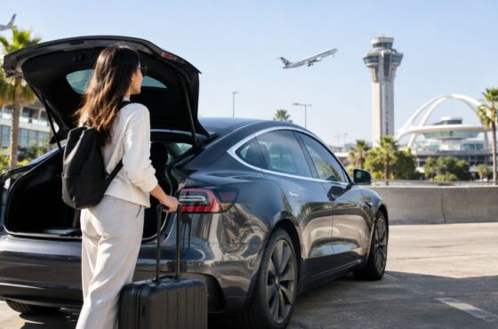 Is it worth renting a Tesla for a day trip from LAX?