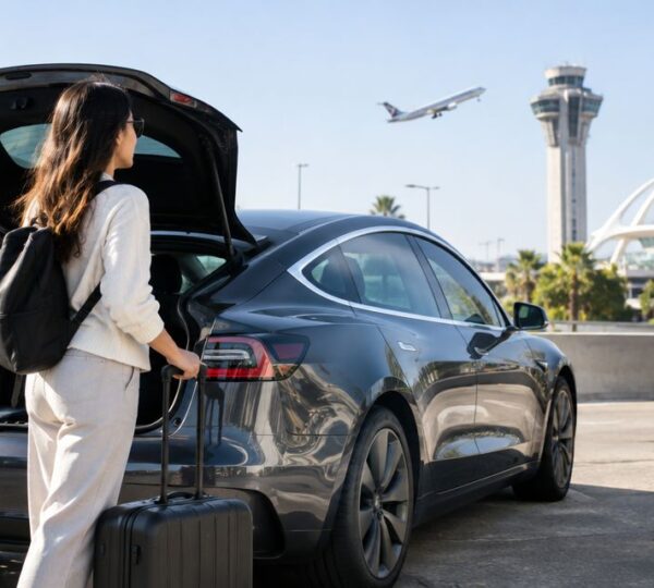 Is it worth renting a Tesla for a day trip from LAX?