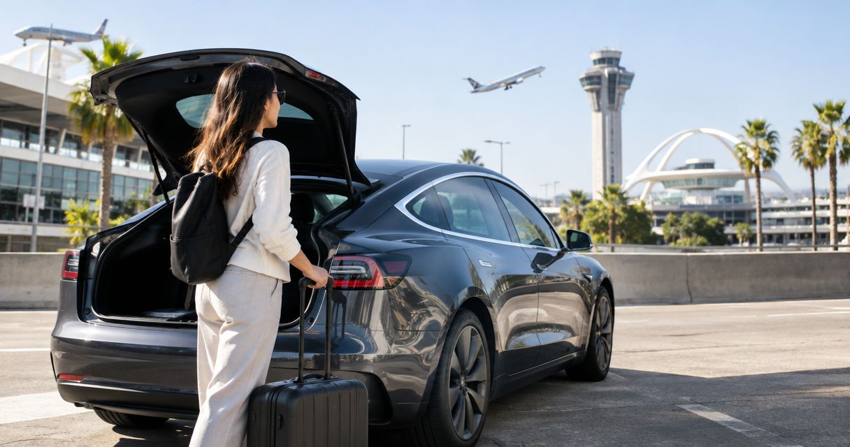 Is it worth renting a Tesla for a day trip from LAX?
