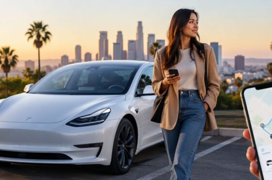 Is renting a Tesla in LA cheaper than a week of rideshare?