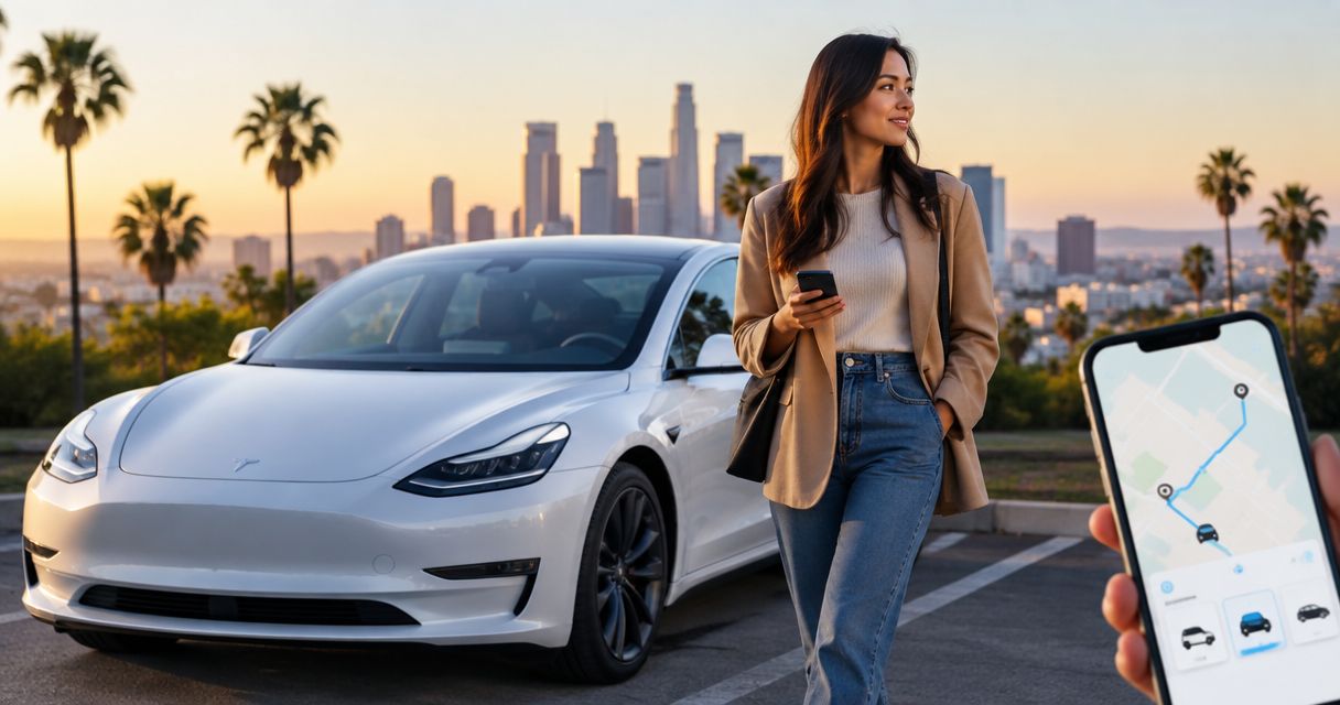 Is renting a Tesla in LA cheaper than a week of rideshare?